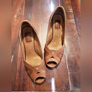 Clarks Peep Toe Heels